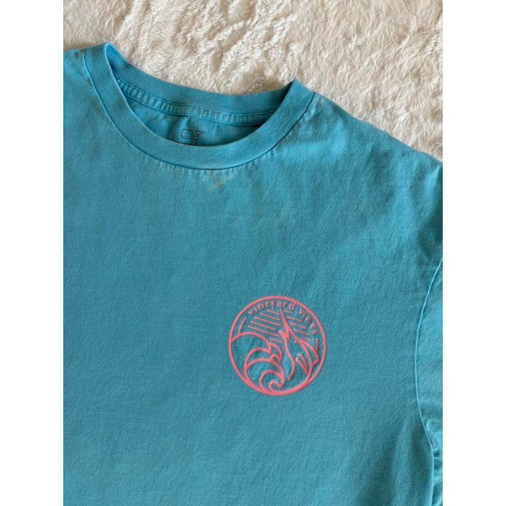 Vineyard Vines Teal Surf Circle Logo Graphic T-Shirt Men’s Size M